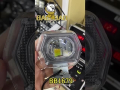 Lucency Casing Multiple Color Flash Động cơ đèn pha LED