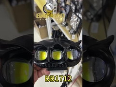 3 đèn LED phong cách cú màu đen vỏ nhôm xe máy đèn LED đèn pha đèn Spot