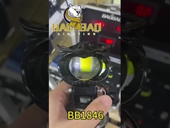 Thiết kế cú 80V Vàng Vàng Nhẫn Acrylic Motorbike đèn pha LED