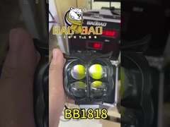 4 đèn LED hình cú Đen nhôm trắng vàng Đèn đèn pin xe máy LED