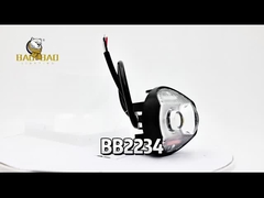 2 kim loại hạt trắng vàng màu kép Mini Đèn lái xe LED CG125 sửa đổi