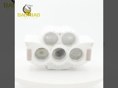 White Case Đỏ Xanh Nhựa Dự án Ánh sáng Trắng vàng Nhấp nháy Đèn sương mù xe máy