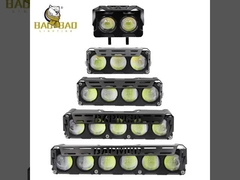 Đèn đèn pha LED Full Aluminum White Yellow Dual Color Flash 2 Eyes 3 Eyes Cho xe máy