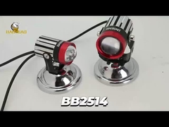 Đèn sương mù Trắng Vàng Luces Đèn pha nhôm 12-80V Đèn xe máy BB2514