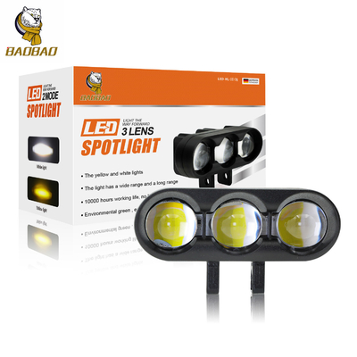 Xe máy màu vàng màu trắng Đèn chiếu đèn LED Nâng cấp Đèn chiếu phụ kiện