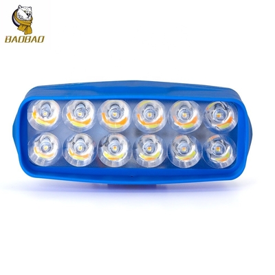 12W Đèn đèn LED màu trắng vàng nhựa Đèn đèn LED khung màu xanh cho xe máy