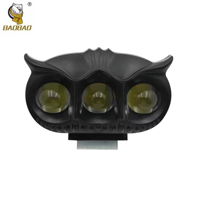 3 đèn LED phong cách cú màu đen vỏ nhôm xe máy đèn LED đèn pha đèn Spot