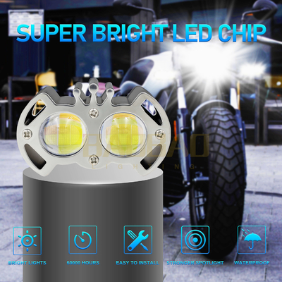 2 Bead White Yellow Aluminium giả đèn sương mù xe máy