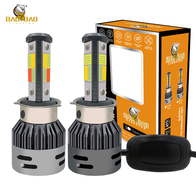 Màu xanh trắng vàng đèn flash ống kính kim loại đèn pha xe máy bóng đèn LED