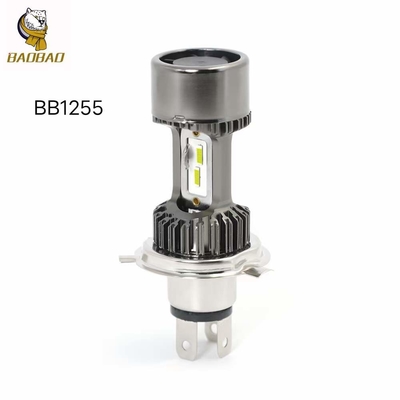 Đèn đèn LED màu trắng H4 kim loại 12V với đèn bên trong xe máy