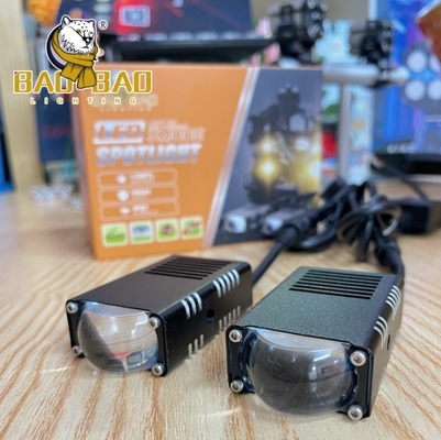 Devil Eye nhôm trắng vàng màu kép máy chiếu xe máy đèn sương mù