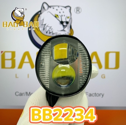2 kim loại hạt trắng vàng màu kép Mini Đèn lái xe LED CG125 sửa đổi