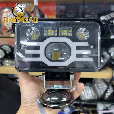 3 inch đèn LED làm việc ánh sáng trắng vàng màu kép cho xe tải cho xe hơi 4x4 phụ kiện