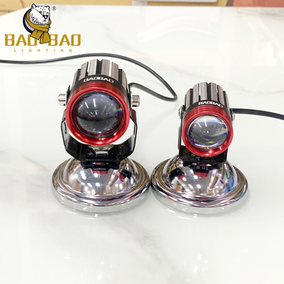 Đèn sương mù Trắng Vàng Luces Đèn pha nhôm 12-80V Đèn xe máy BB2514
