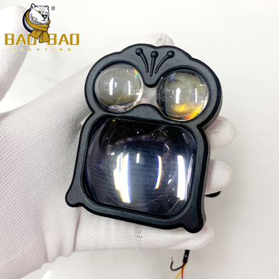 Đèn sương mù hình Ếch Mắt Quỷ Trắng Vàng Đèn Xe Máy Nhôm 12-80V